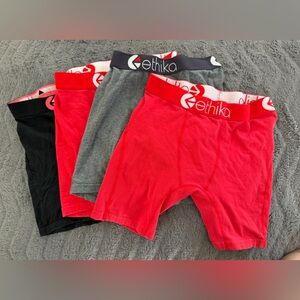 ethika Red, Gray & Black boys CL Boxer Briefs
